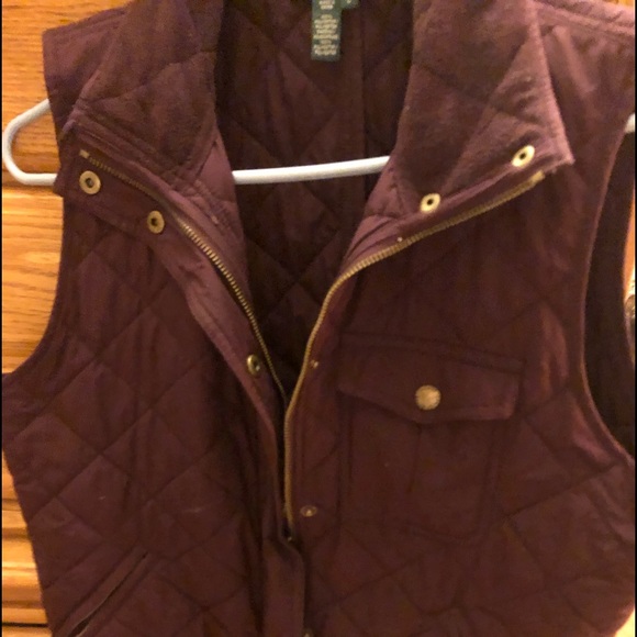 Ralph Lauren Jackets & Blazers - Ralph Lauren Burgundy Vest sz L